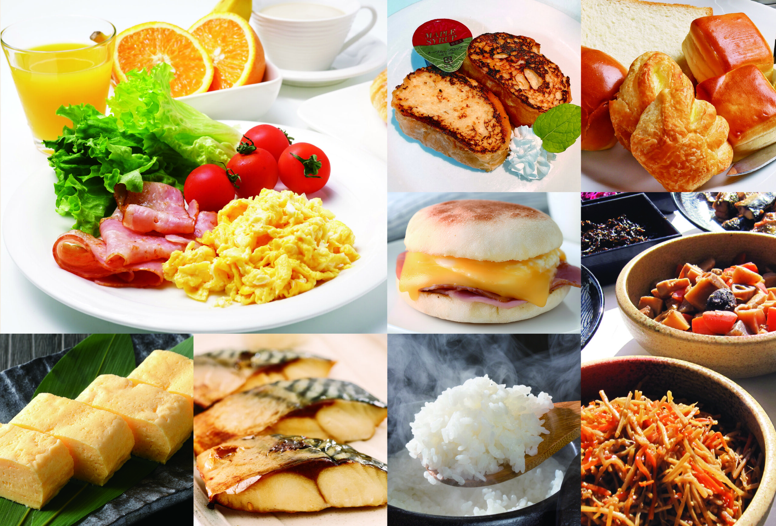 At the Irish Pub 'Craic', we offer a Japanese and Western breakfast buffet.