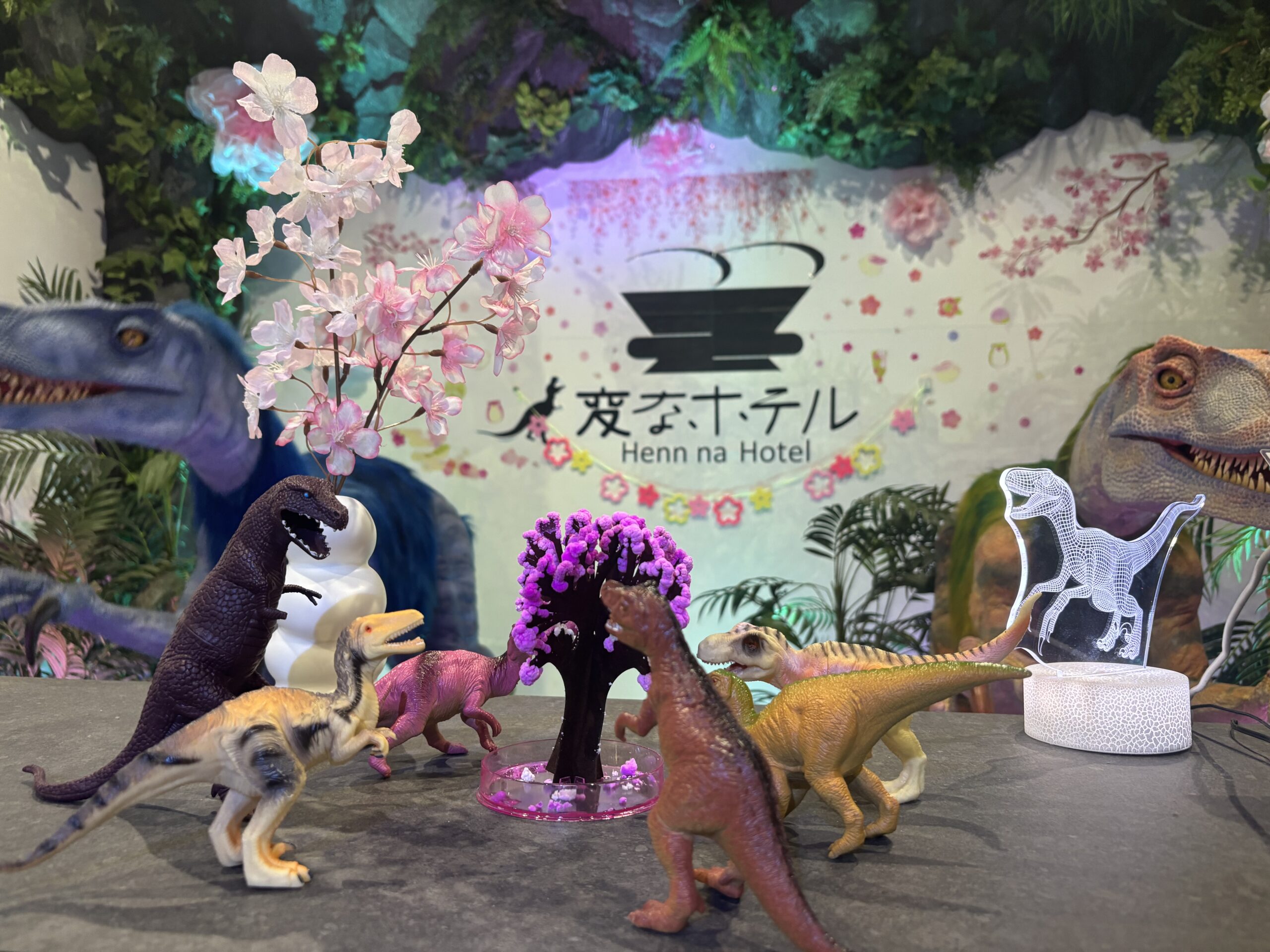 [Front Desk Decoration] 🌸 Now in Cherry Blossom Viewing Style 🦖✨