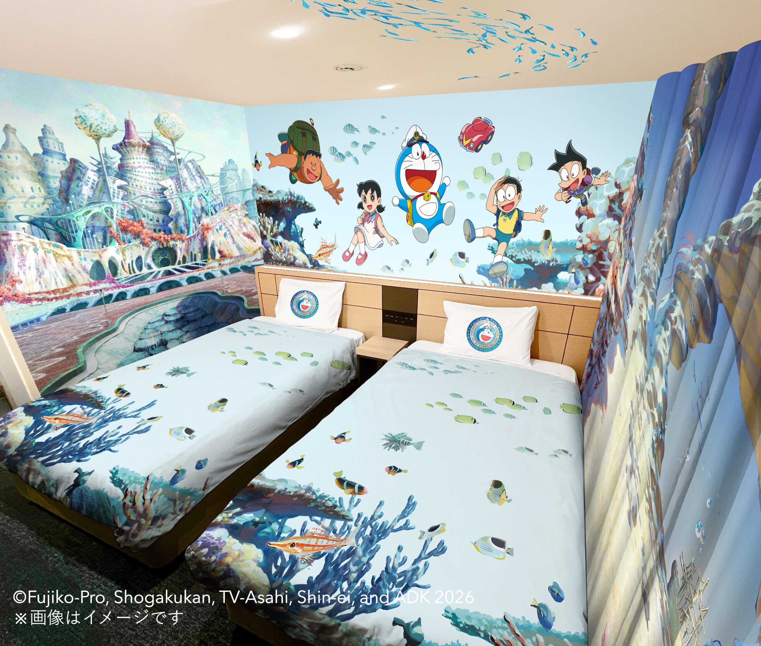 Henn na Hotel & Henn na Resort & Spa Tie-up with "Doraemon the Movie: Nobita's New Underwater Demon Castle" - "Doraemon Movie Room" Now Available